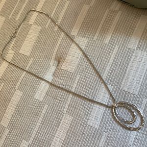 Silver 16” necklace.
